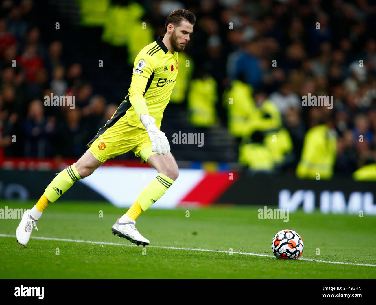 Londres, Angleterre - OCTOBRE 30:David de Gea de Manchester United pendant la première ligue entre Tottenham Hotspur et Manchester United à Tottenham Hot Banque D'Images