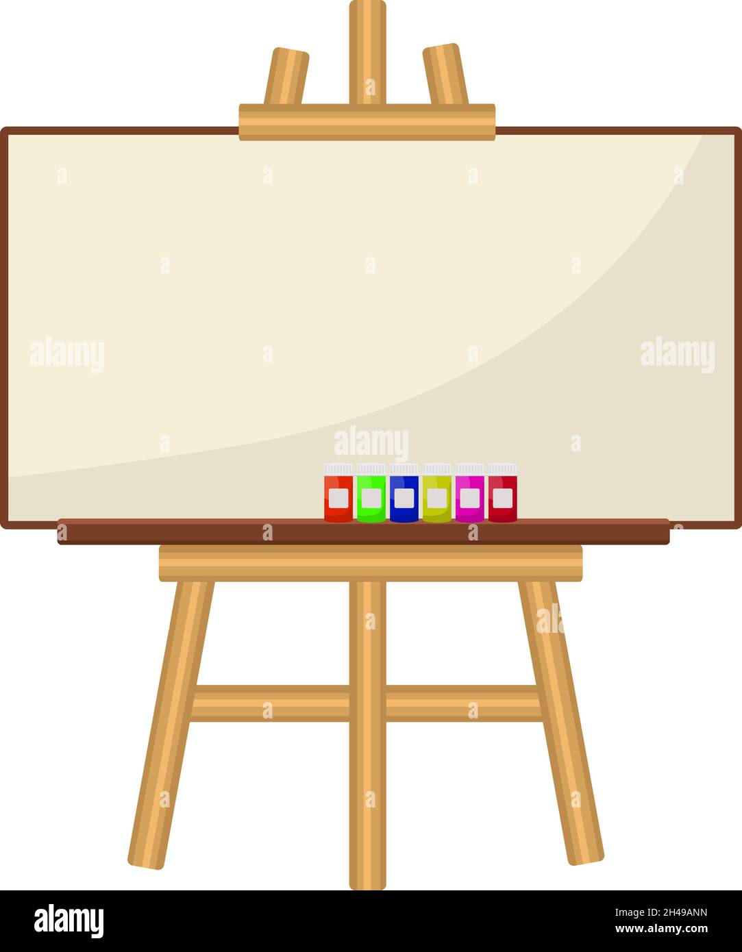 Grand tableau de dessin, illustration, vecteur sur fond blanc. Illustration de Vecteur