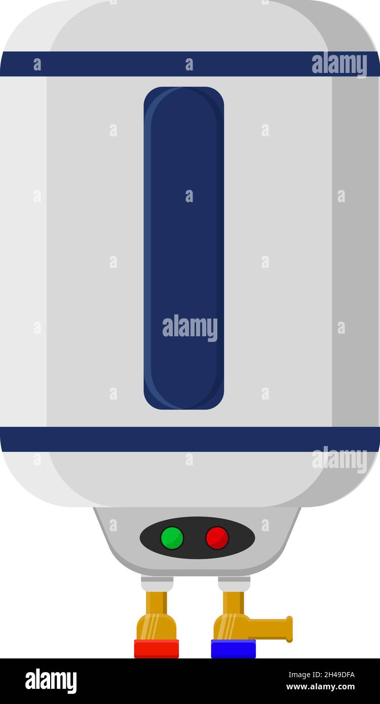 Geyser d'eau, illustration, vecteur sur fond blanc. Illustration de Vecteur