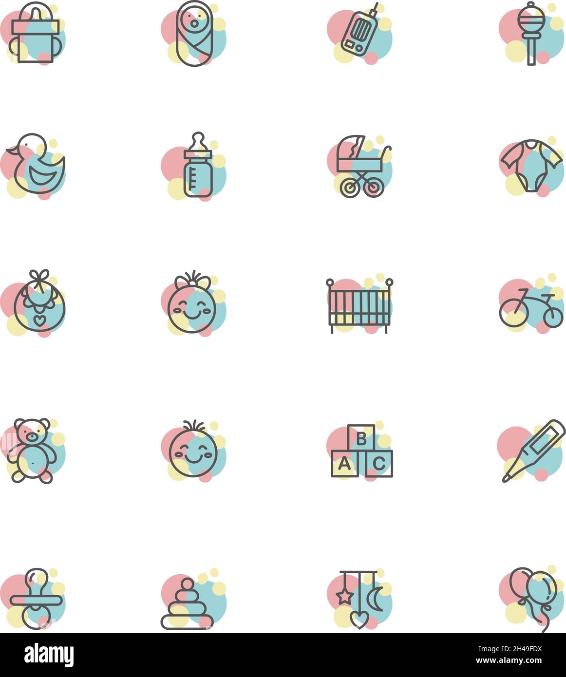 Nouveau-né, illustration, vecteur, sur fond blanc. Illustration de Vecteur