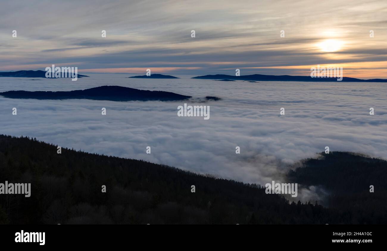 Aussicht vom Hochstein, vue de Hochstein Banque D'Images