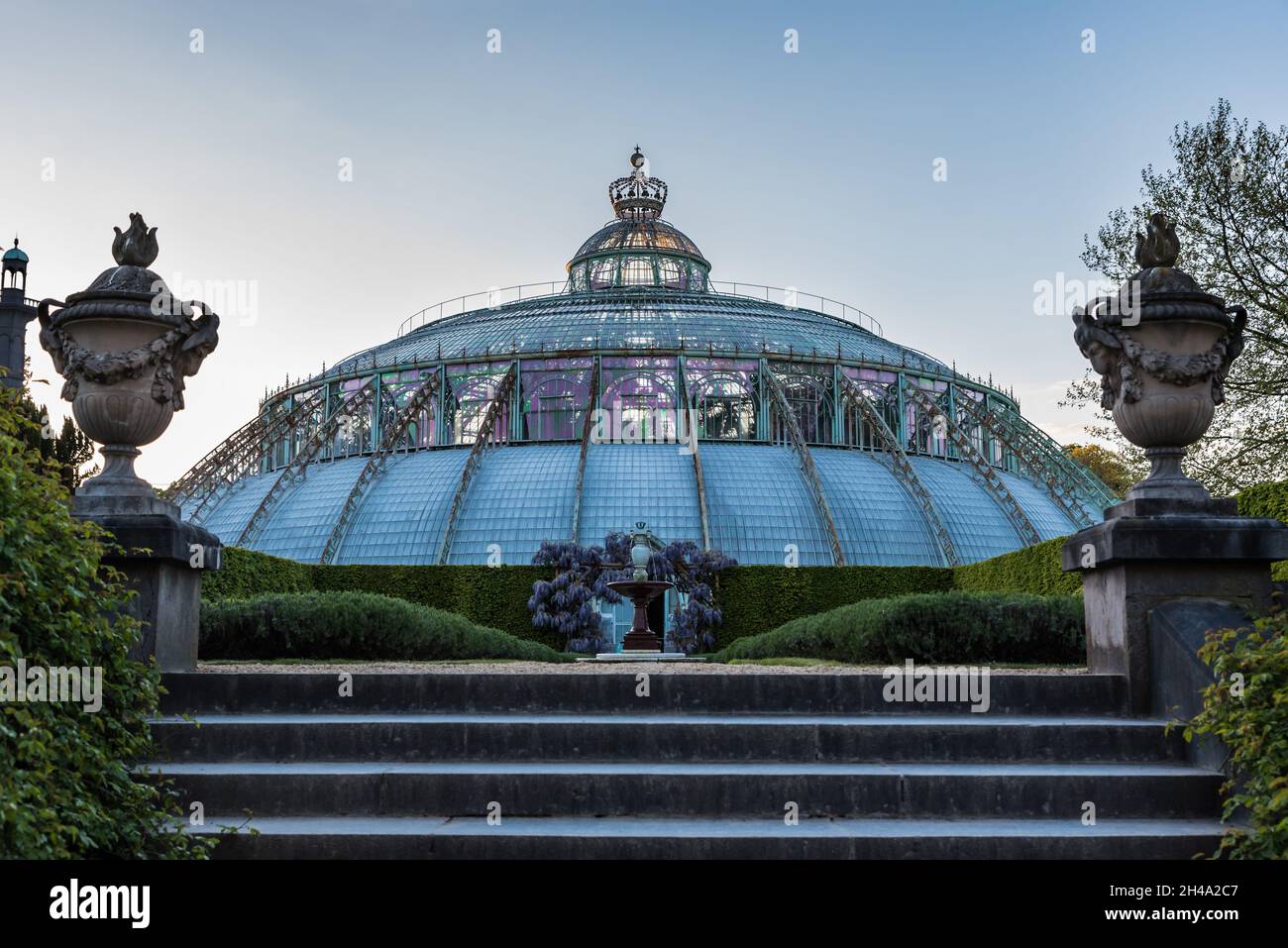 Dôme de la Royal Glasshouse de Belgique Banque D'Images