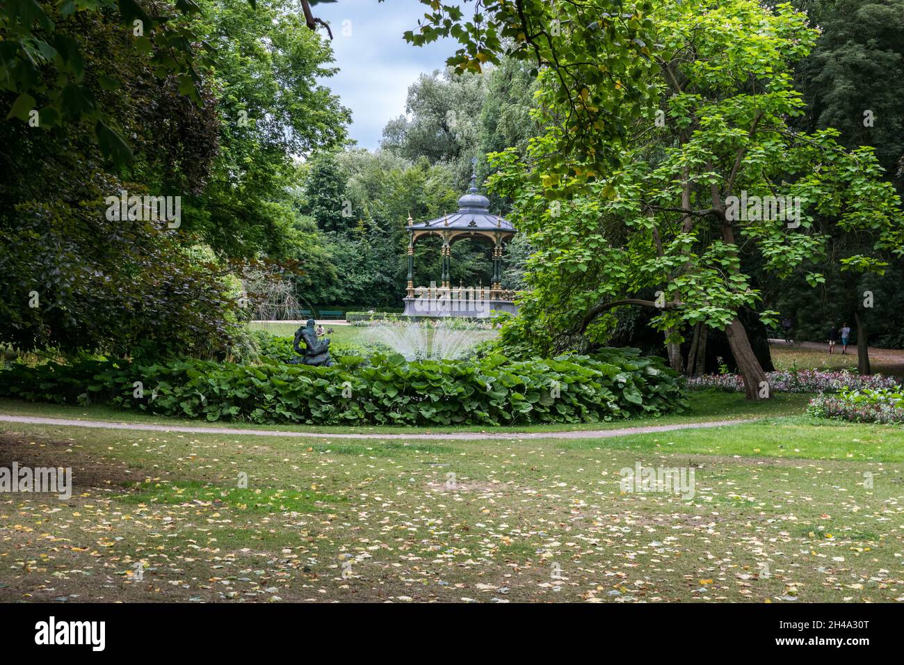 Le parc de la Reine Atsrid à Bruges, Belgique en été Banque D'Images