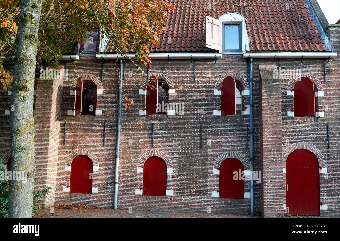 Coevorden, pays-Bas - octobre 31 2021 - Bâtiment historique du XVIIe siècle.Il était autrefois un dépôt de stockage militaire.Il est sur la liste des monuments Banque D'Images