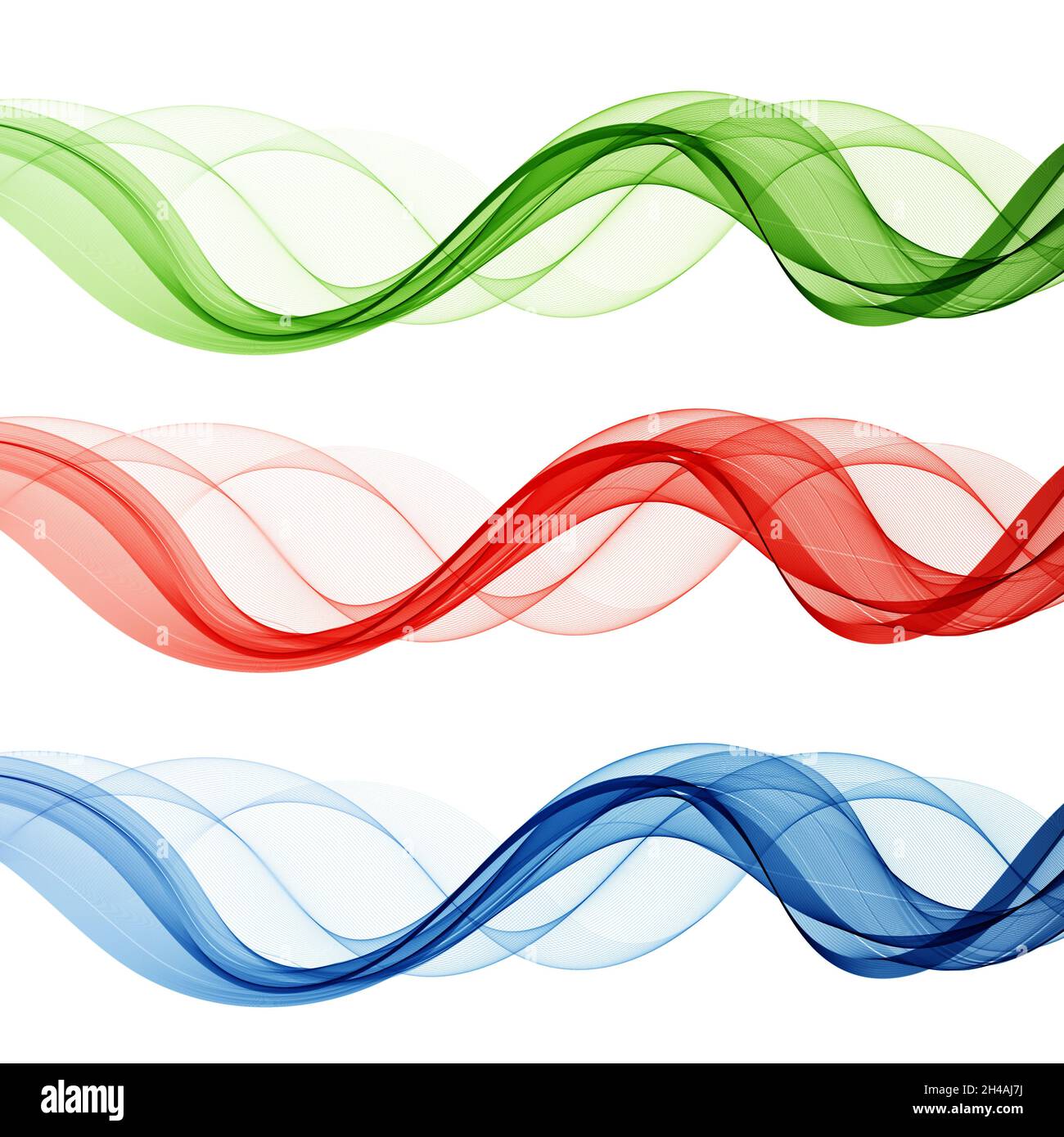 Ensemble de courbes de couleur.Graphiques vectoriels abstraits Banque D'Images