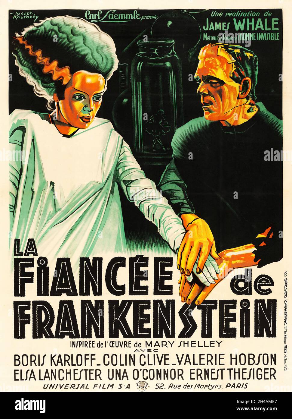 The bride of frankenstein 1935 elsa lanchester Banque de photographies ...