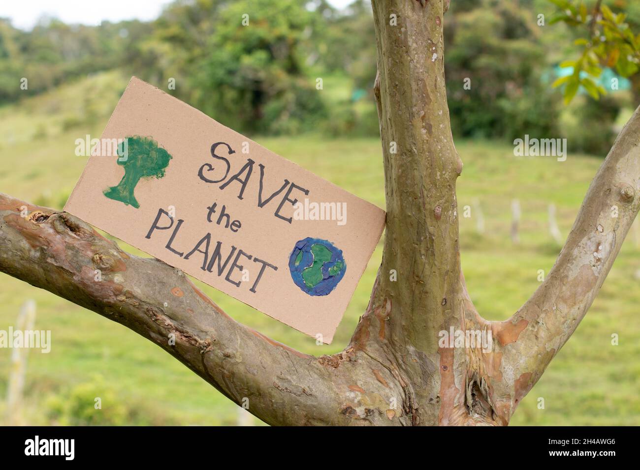Save earth poster Banque de photographies et d’images à haute ...