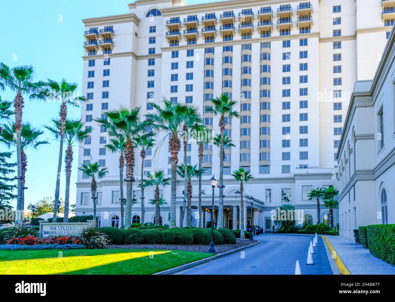 Westin Savannah Harbour Banque D'Images