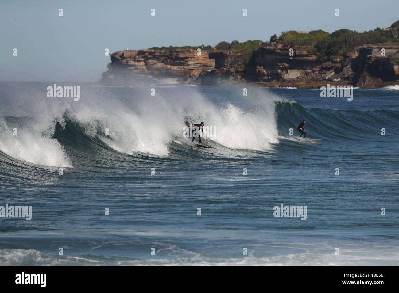 Piscines de Bronte Beach et surf Banque D'Images