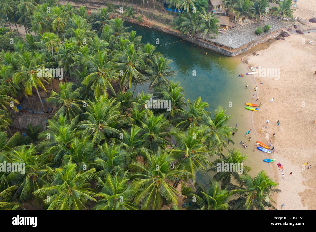 Cola Beach Goa Inde Banque D'Images