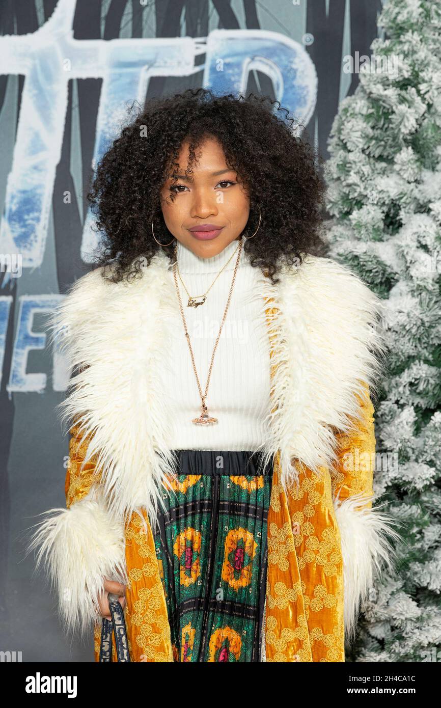 New York, États-Unis.1er novembre 2021.Laya DeLeon Hayes assiste à la première mondiale de la série « Dexter: New Blood » à Alice Tully Hall (photo de Lev Radin/Pacific Press) Credit: Pacific Press Media production Corp./Alay Live News Banque D'Images