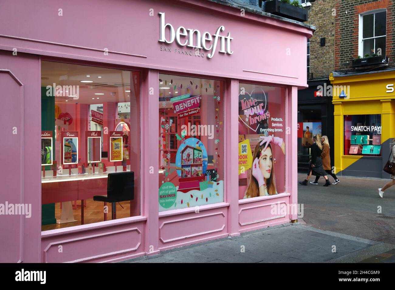 Benefit Cosmetics Boutique à Carnaby Street, Londres, Royaume-Uni Banque D'Images