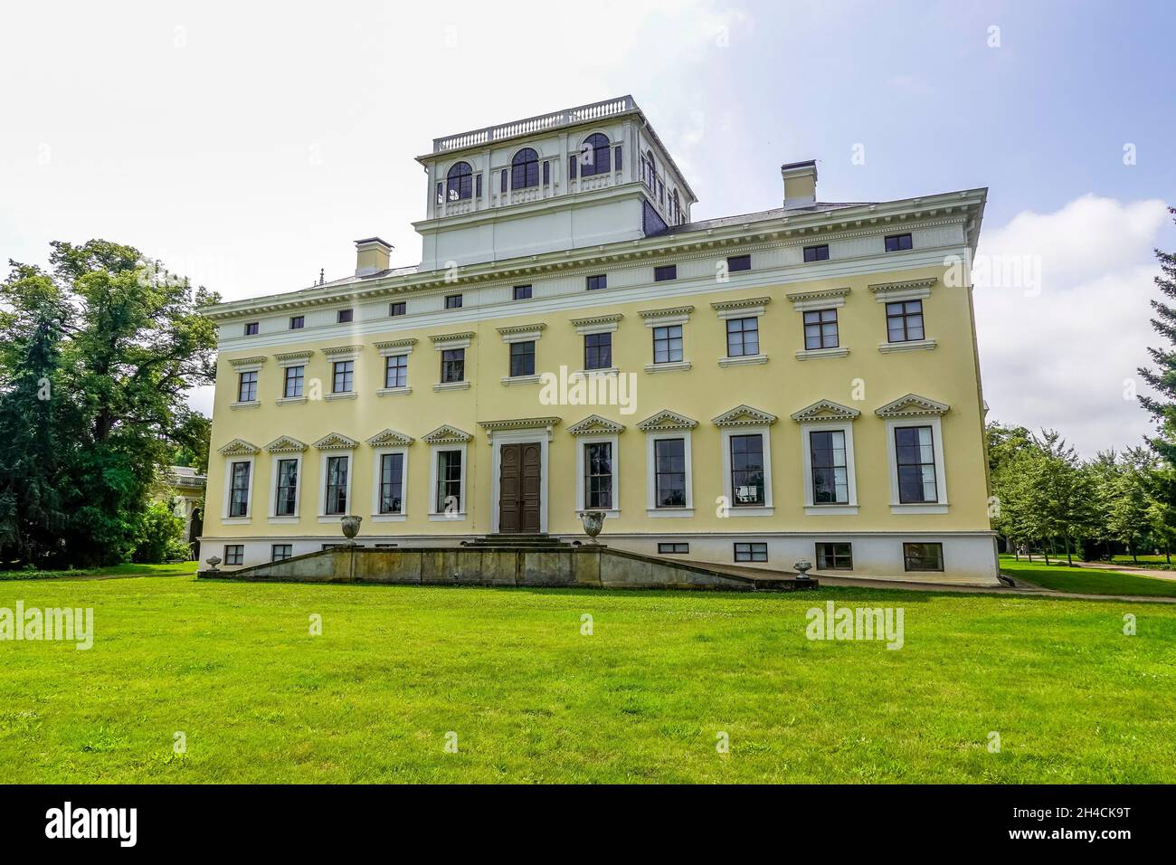 Schloß, Alte Post Gartenreich, Sachsen-Anhalt, Allemagne Banque D'Images