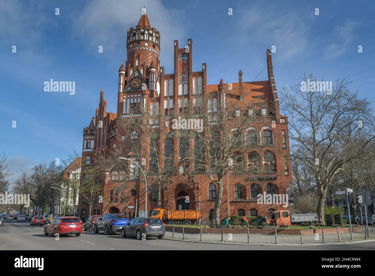 Rathaus, Berkaer Platz, Berlin accueille dignement, Wilmersdorf, Deutschland, Banque D'Images