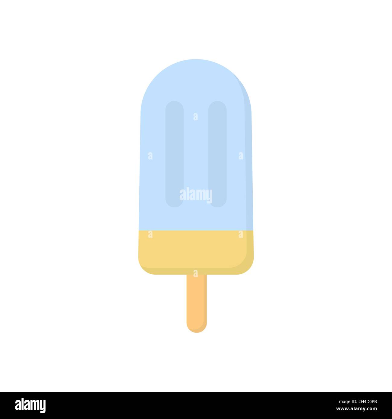 Icône crème glacée style plat simple Illustration de Vecteur