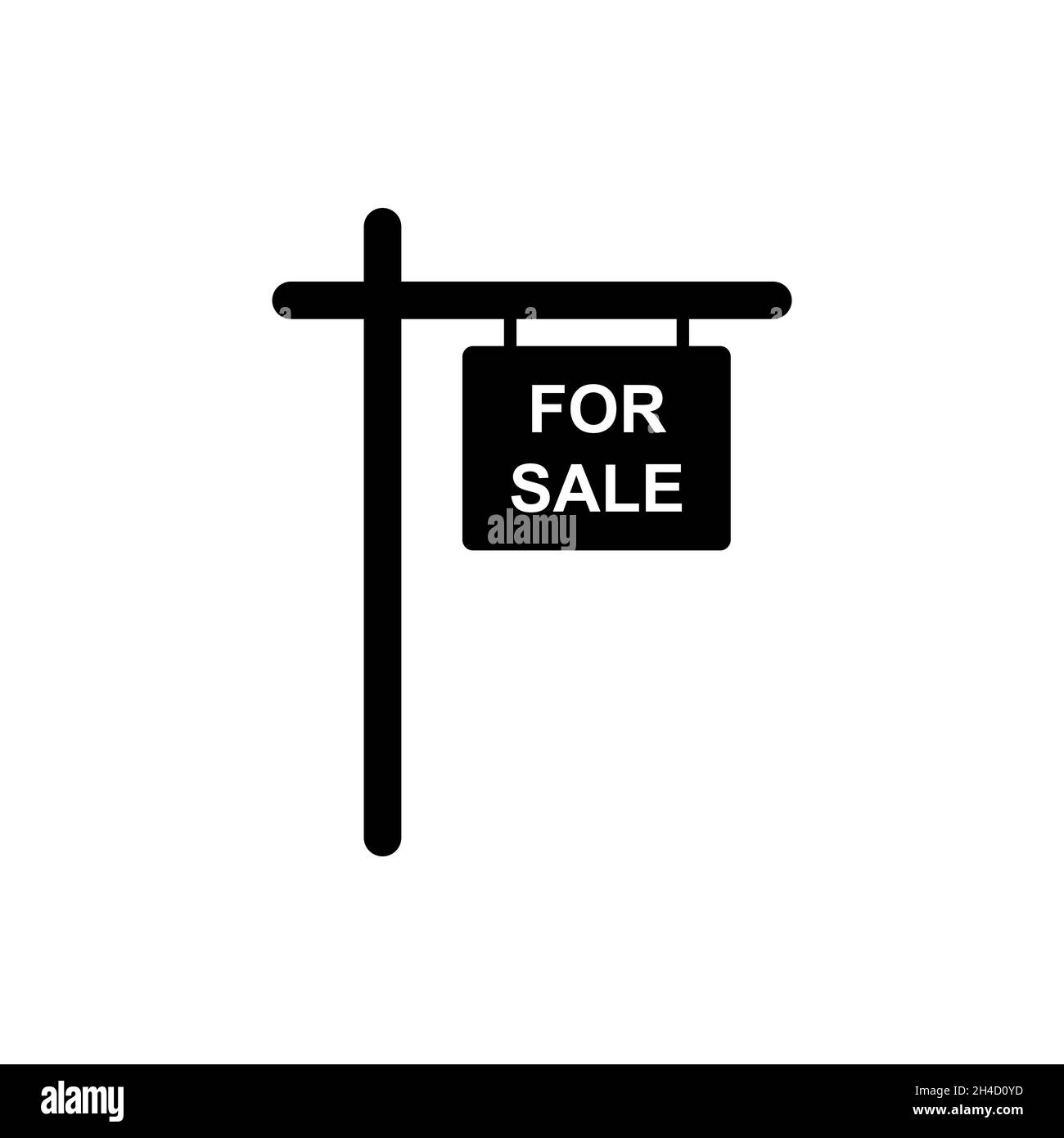 Pour la vente affiche icône conception simple Illustration de Vecteur