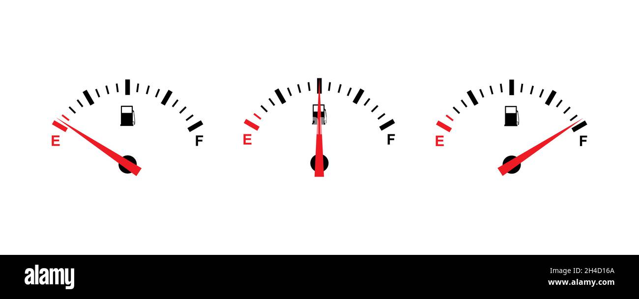 Icône de jauge de carburant conception simple Illustration de Vecteur