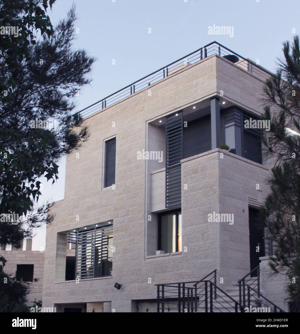 Ali Residence, Ramallah, conçu par Zuhair Ali Architect Banque D'Images