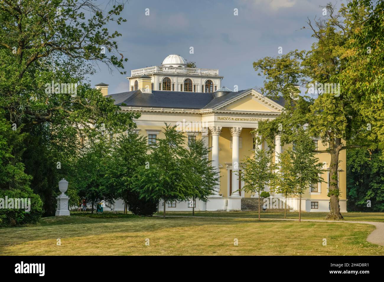 Schloß, Alte Post Gartenreich, Sachsen-Anhalt, Allemagne Banque D'Images