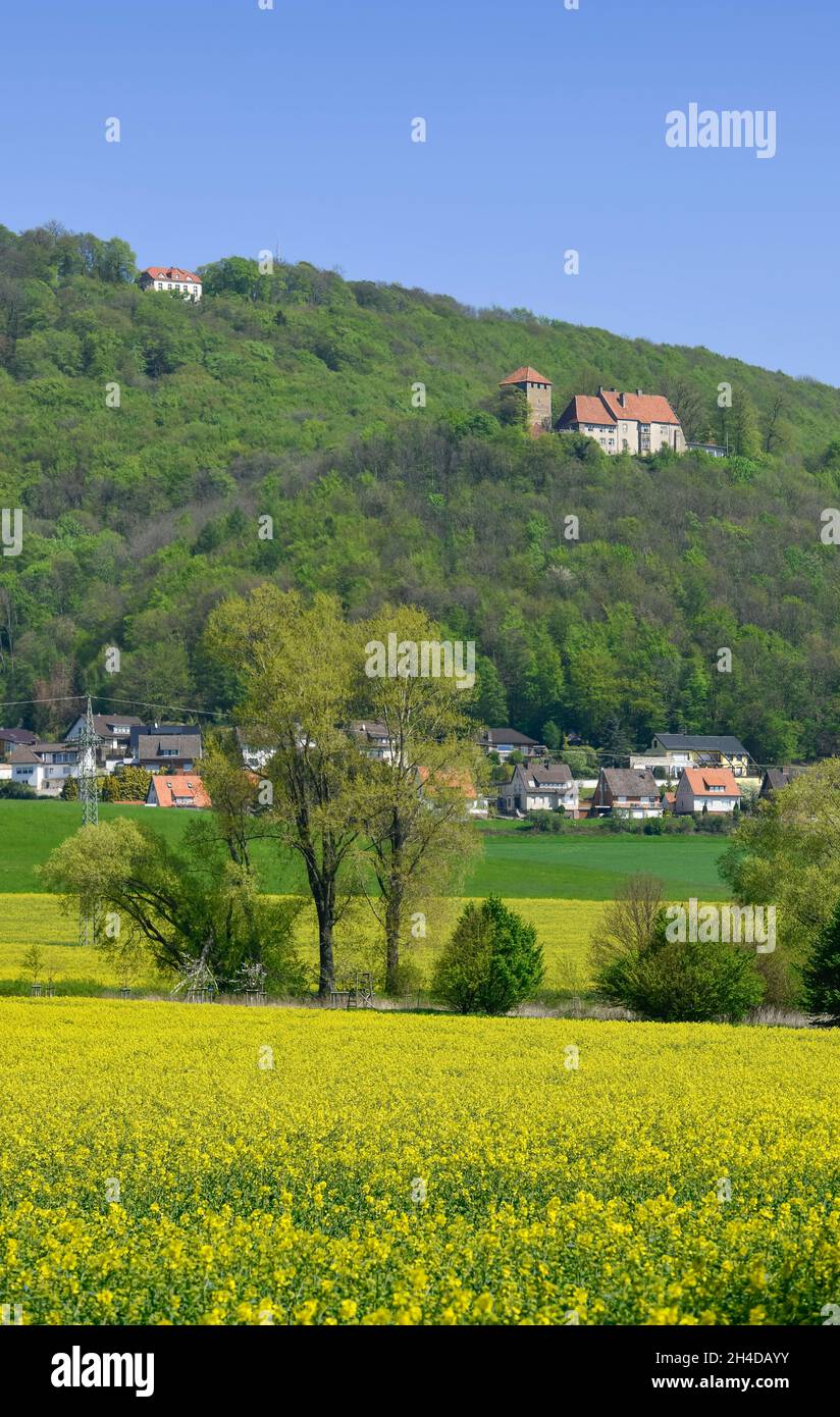 Paschenburg und Burg Schaumburg, Rinteln, Weserbergland, Niedersachsen, Deutschland Banque D'Images