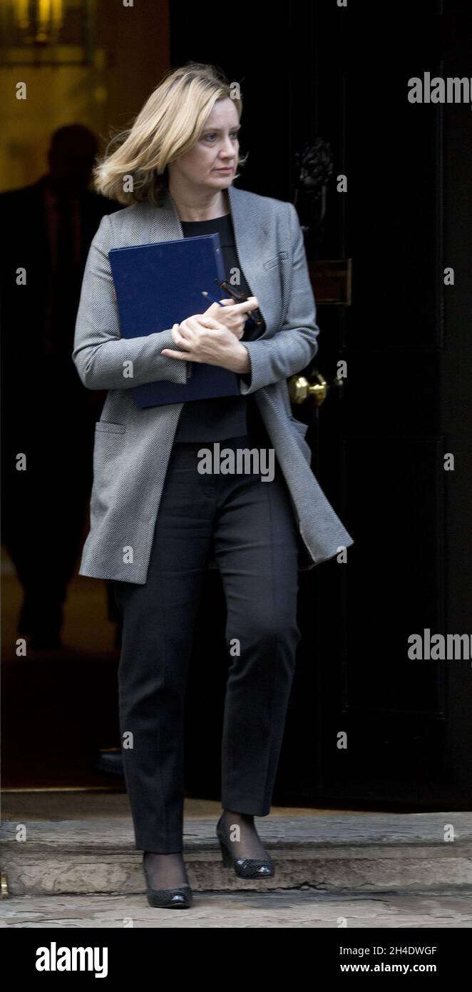 La secrétaire à l'intérieur Amber Rudd assiste à une réunion du Comité de réforme sociale à Downing Street, Londres.Date de la photo: Mardi 22 novembre 2016.Crédit photo devrait se lire: Isabel Infantes / EMPICS Entertainment. Banque D'Images