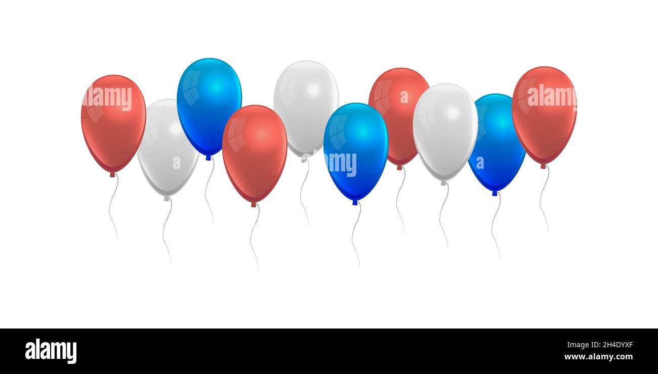 L'icône des bulles définit les couleurs des usa Illustration de Vecteur