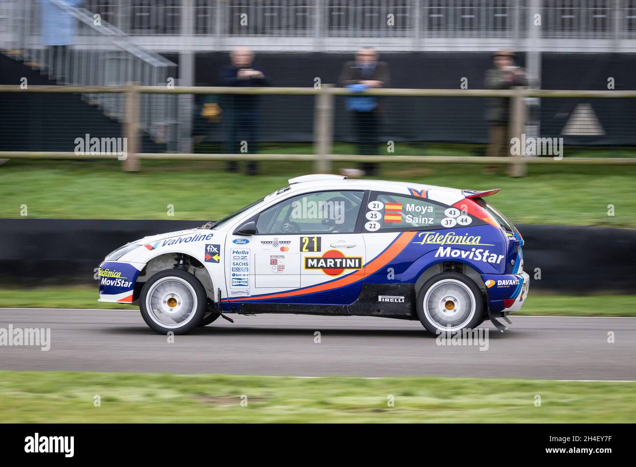 David Wright Rallying 2001 Ford Focus RS WRC avec le conducteur David Wright pendant la Super ...