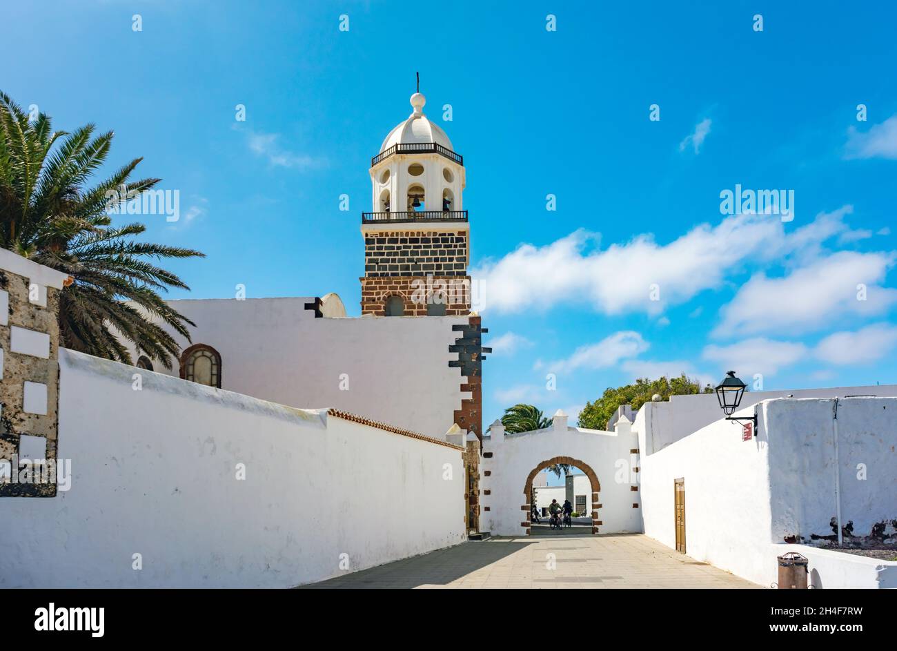 Place principale de Teguise, Lanzarote, île des Canaries Banque D'Images