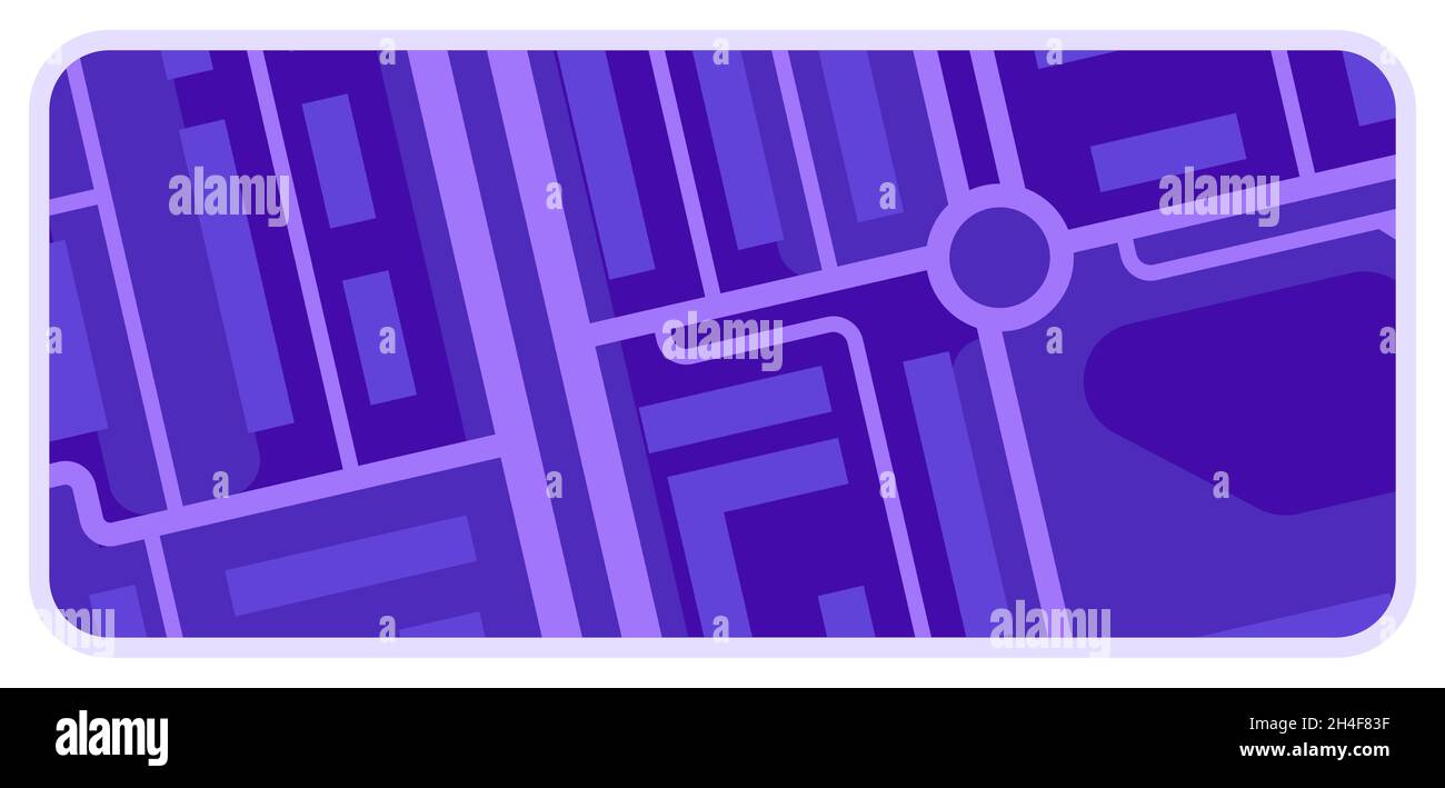 Plan de la ville en arrière-plan.Illustration des rues, des routes et des bâtiments.Image pour la géographie et la cartographie, le voyage et le tourisme. Illustration de Vecteur