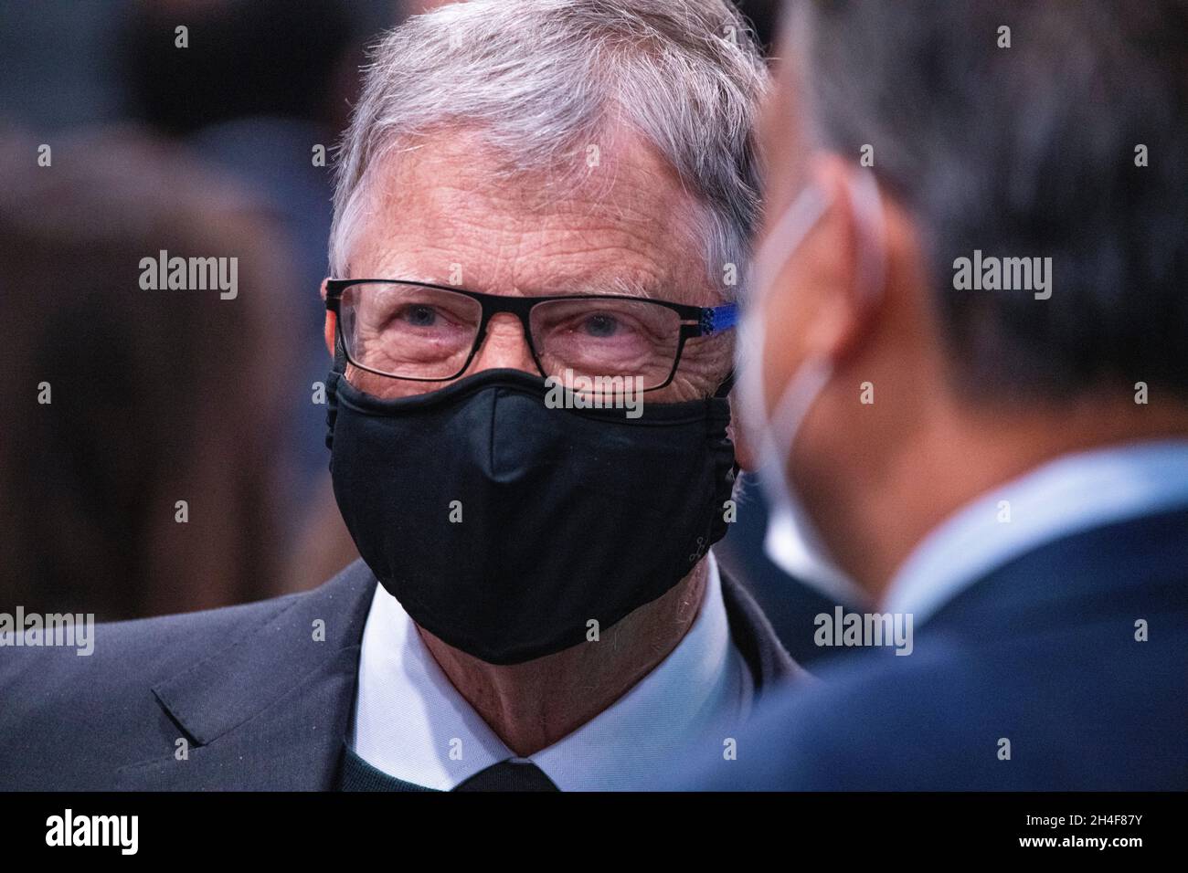 Glasgow, Écosse, Royaume-Uni.2 novembre 2021.PHOTO : Bill Gates, PDG de Microsoft.Les dirigeants du monde se réunissent cet après-midi à la Conférence COP26 sur les changements climatiques à Glasgow.Crédit : Colin Fisher/Alay Live News Banque D'Images