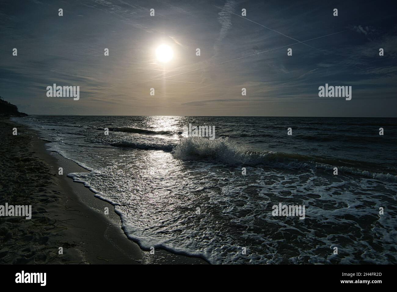 west beach sur la plage de la mer baltique. une vie encore détaillée et texturée. un bel endroit pour les vacances Banque D'Images