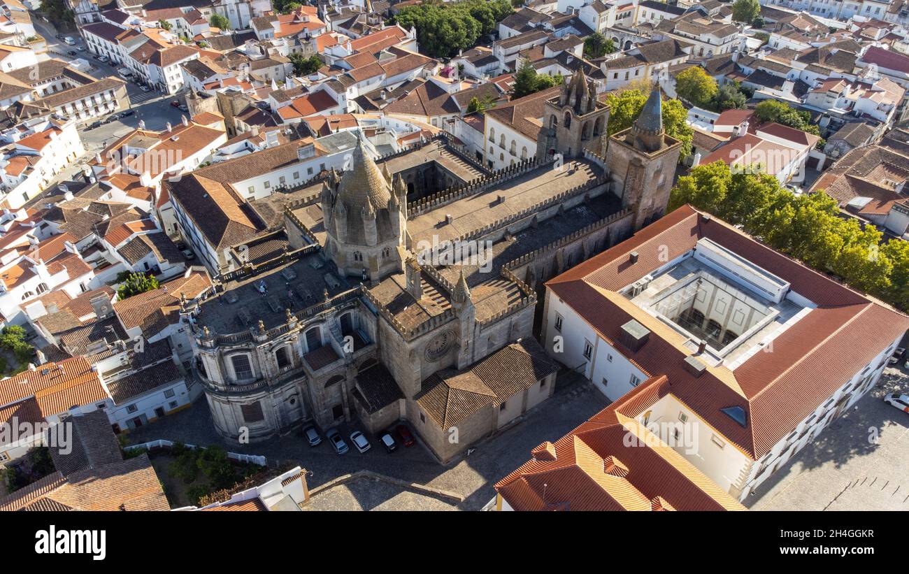 Cathédrale d'Évora, Évora, Portugal Banque D'Images