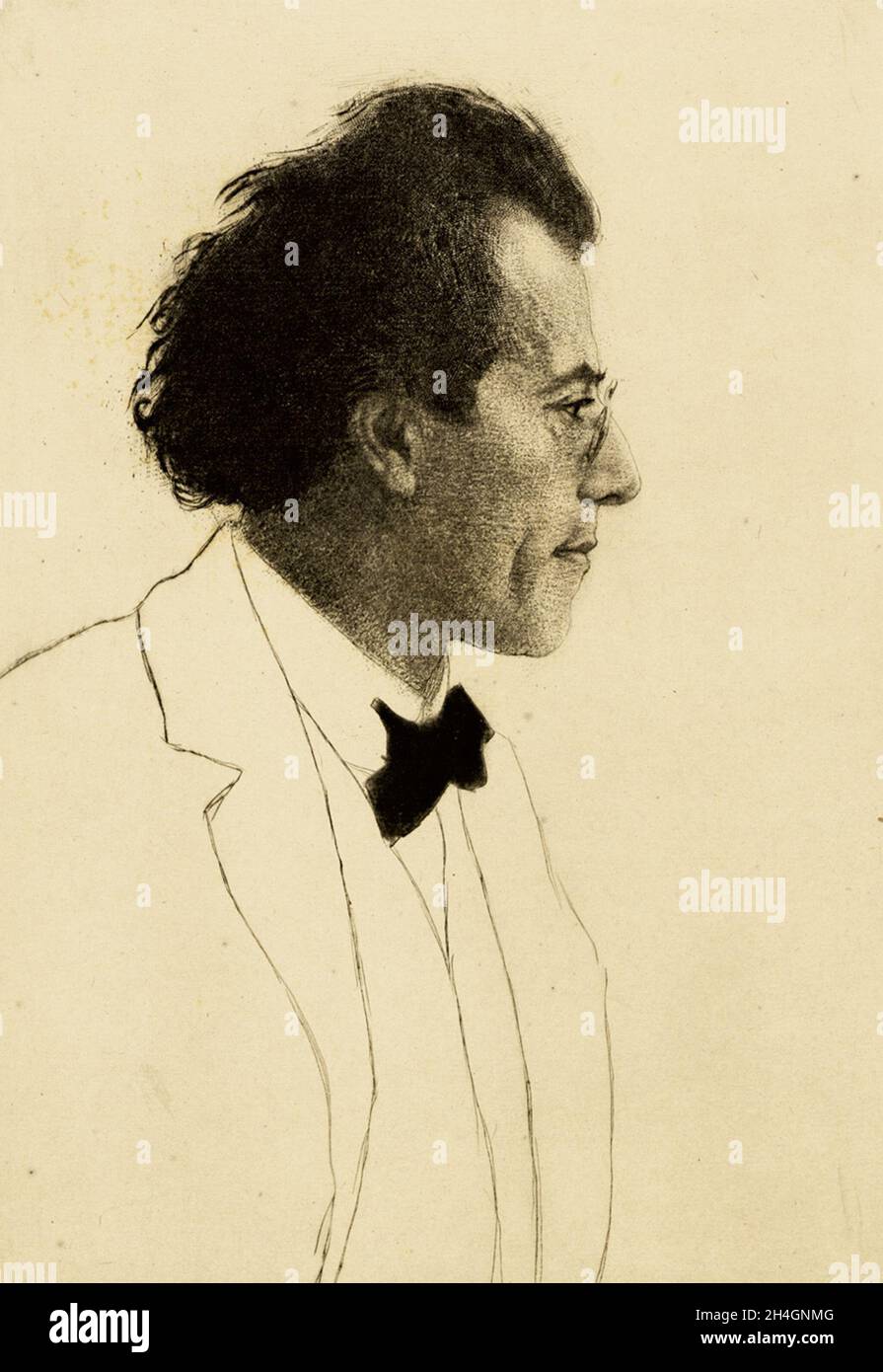 Le compositeur autrichien Gustav Mahler Banque D'Images