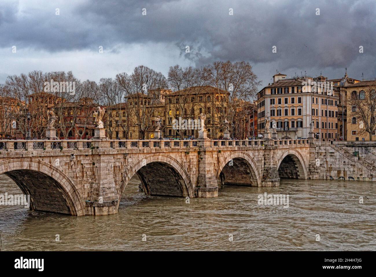 Pont Aelian, Rome, Italie Banque D'Images