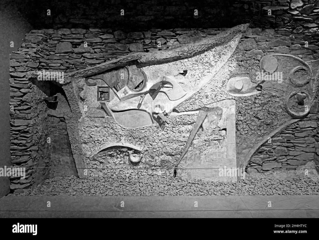 Kurt Schitters Merz Barn Wall dans la galerie Hatton du département des Beaux-Arts de l'Université de Newcastle Banque D'Images