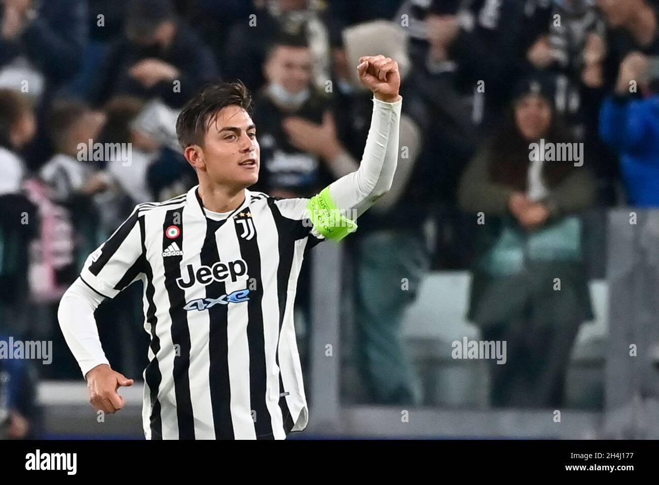 Turin, Piémont, Italie.2 novembre 2021.Turin, Italie-02 novembre 2021 : rencontre du groupe H de l'UEFA Champions League entre Juventus et Zenit Saint-Pétersbourg au stade Allianz le 2 novembre 2021 à Turin, Italie (Credit image: © Stefano Guidi/ZUMA Press Wire) Banque D'Images