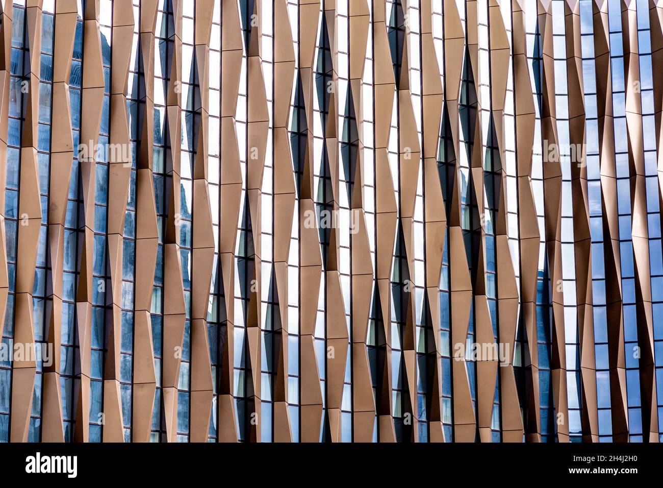 Façade de Canopy par Hilton London City hôtel bâtiment à Aldgate, Londres, Royaume-Uni Banque D'Images