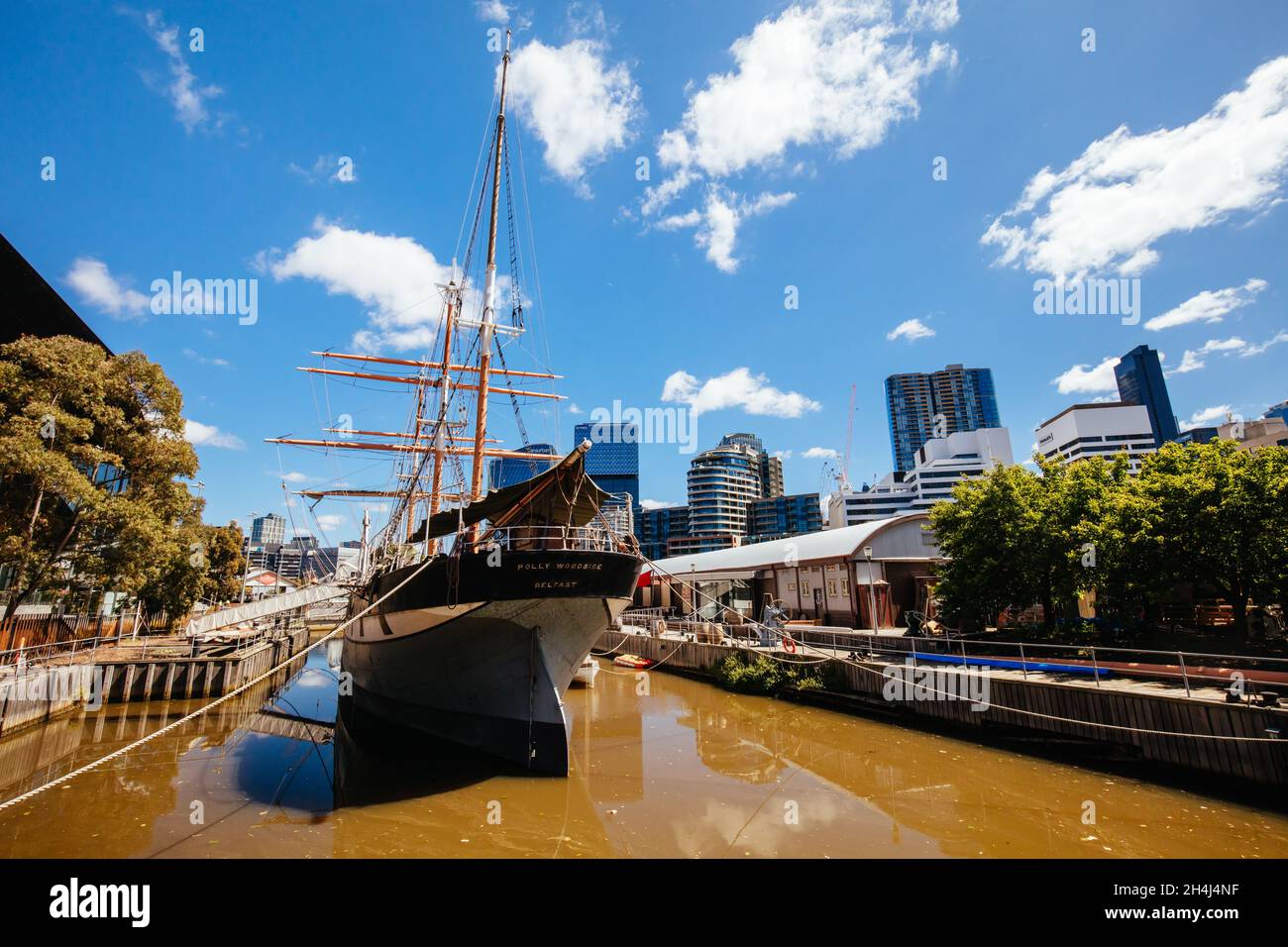 Polly Woodside Boat à Melbourne en Australie Banque D'Images