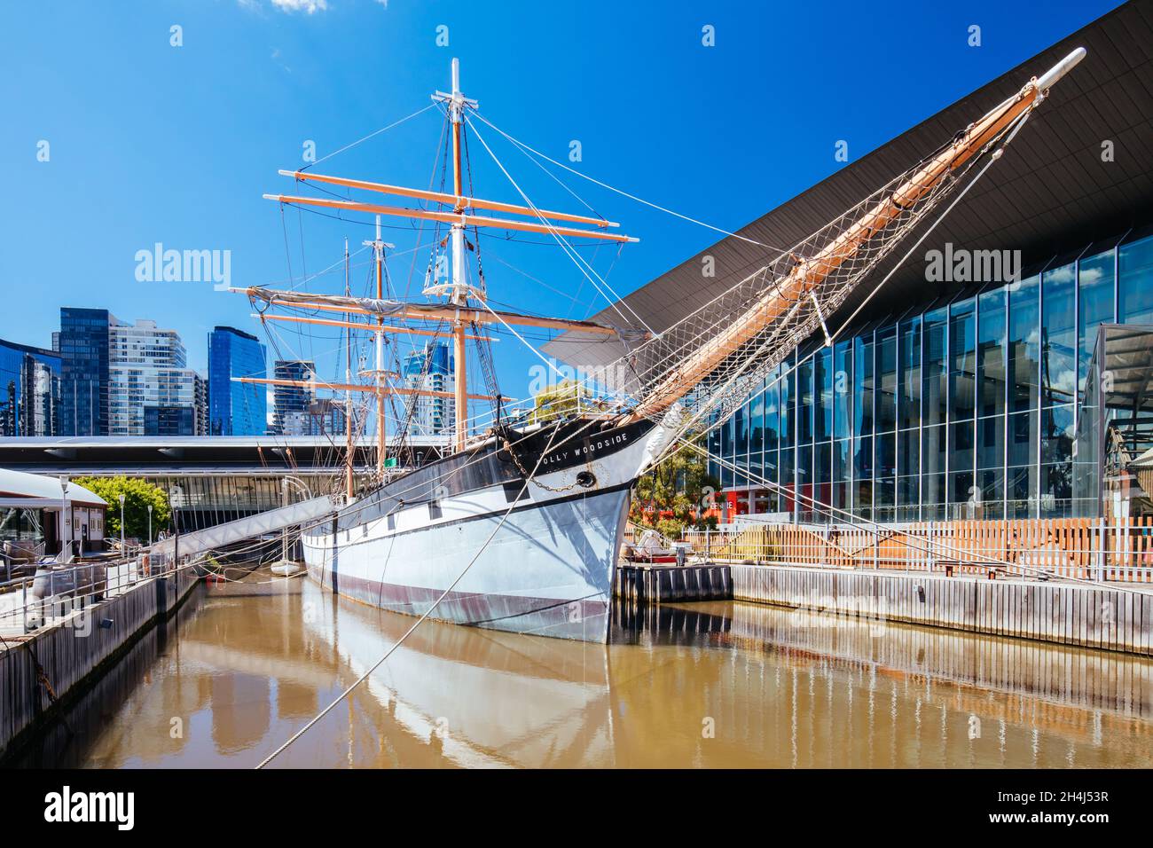 Polly Woodside Boat à Melbourne en Australie Banque D'Images