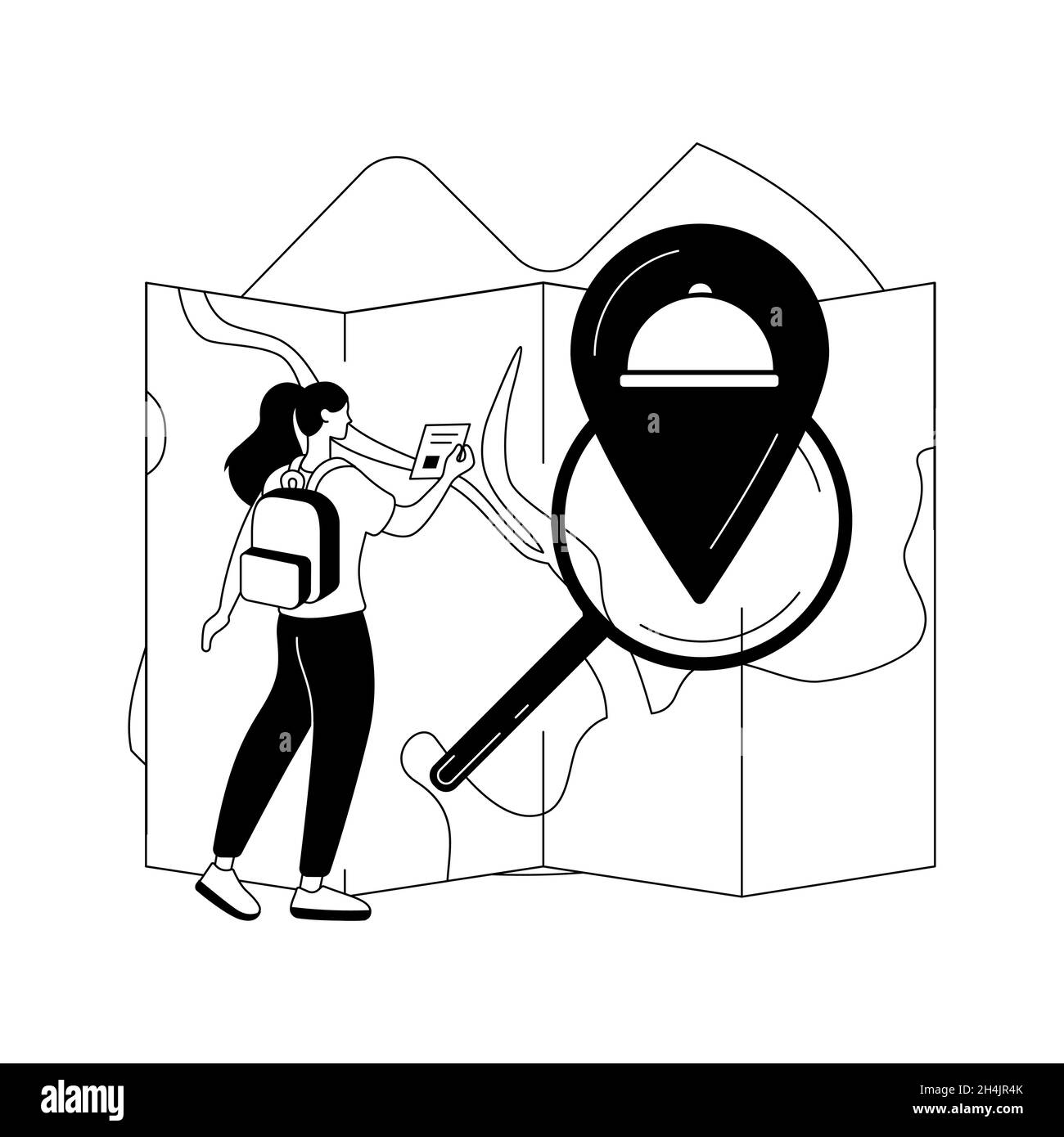 Le tourisme culinaire résumé concept illustration vectorielle. Illustration de Vecteur