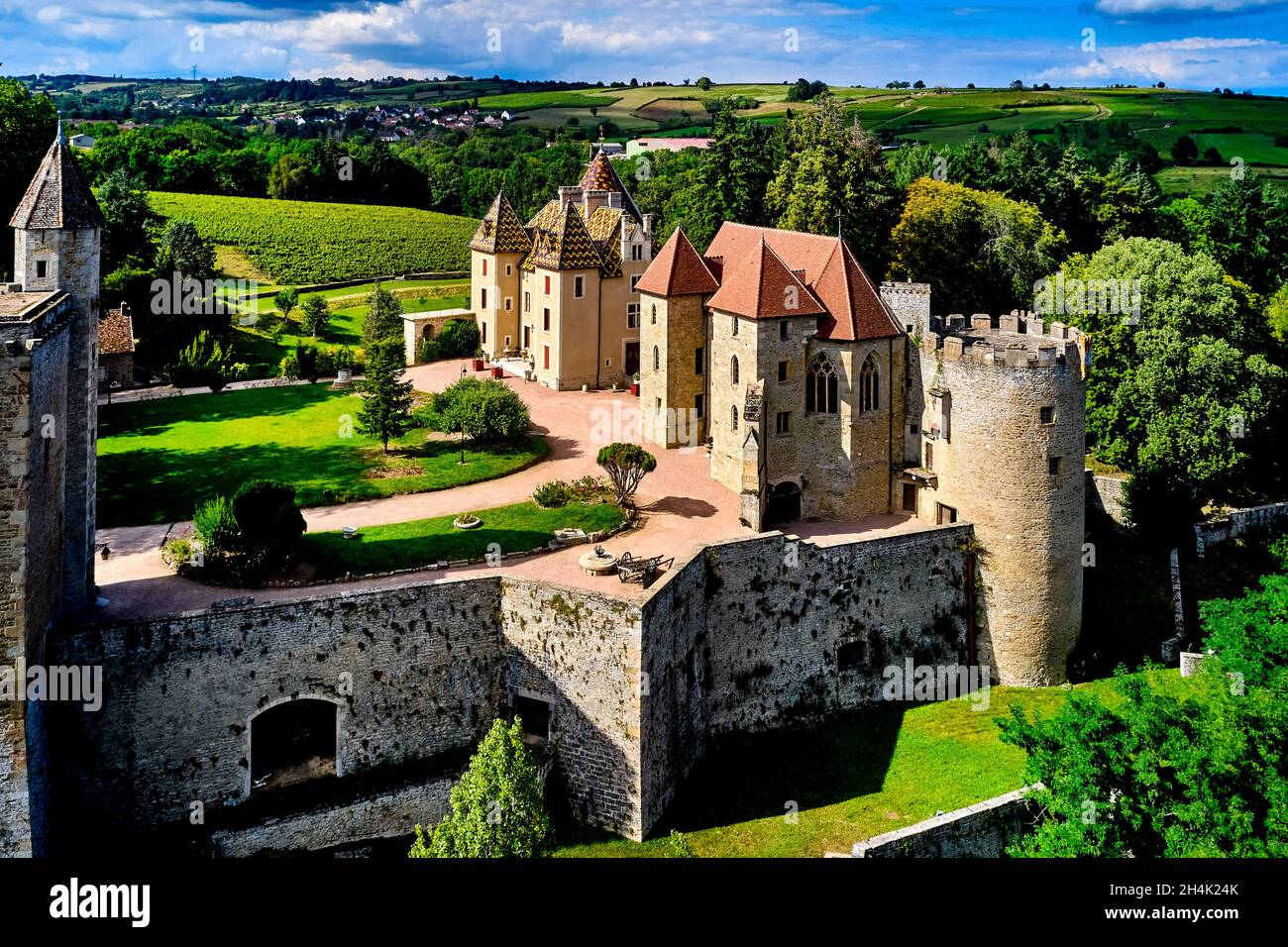 France, Saône et Loire, Château de Couches Photo Stock - Alamy
