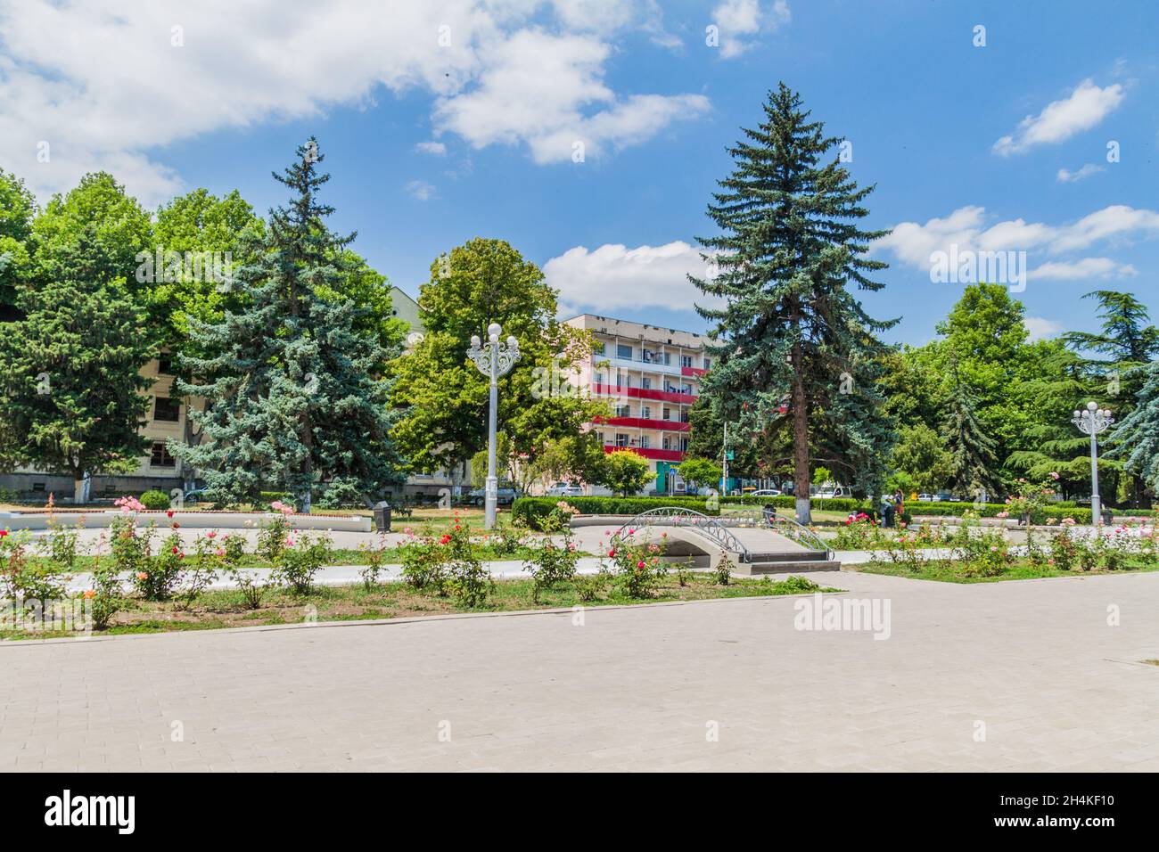 GORI, GÉORGIE - 15 JUILLET 2017 : vue sur le parc de Staline dans la ville de Gori, Géorgie Banque D'Images