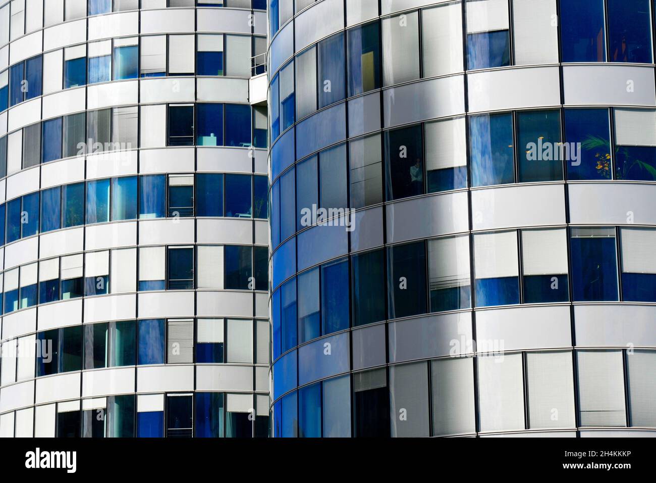 La Défense, quartier des affaires à Paris, France. Banque D'Images