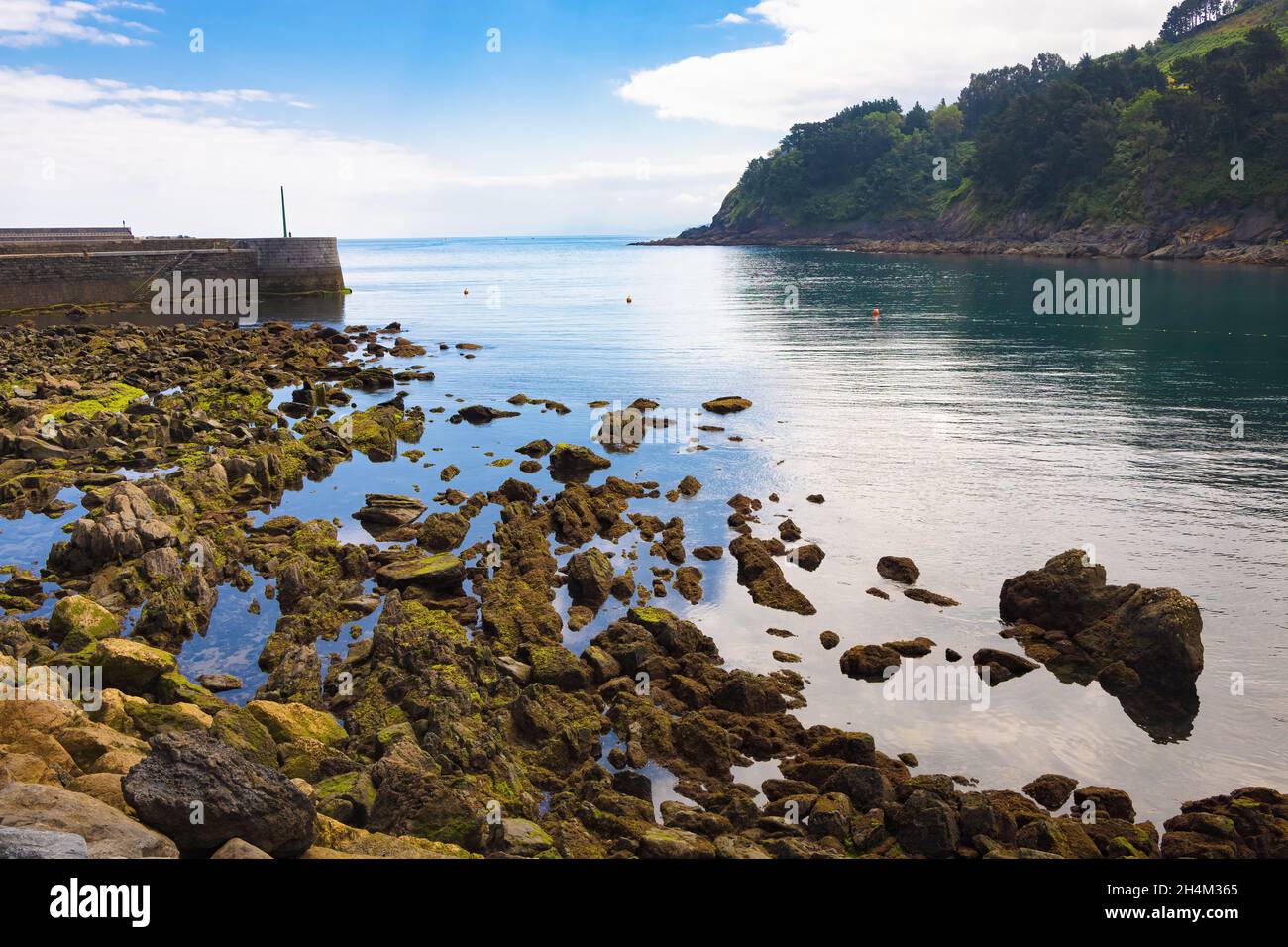 Vue du port de pêche de Mutriku, Gipuzkoa, Eskadi, Espagne Banque D'Images