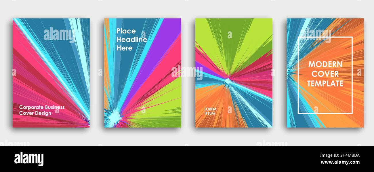 Arriere Plan Page De Garde Pistolet De Peinture Page de couverture de livre colorée.Arrière-plan abstrait.Explosion de