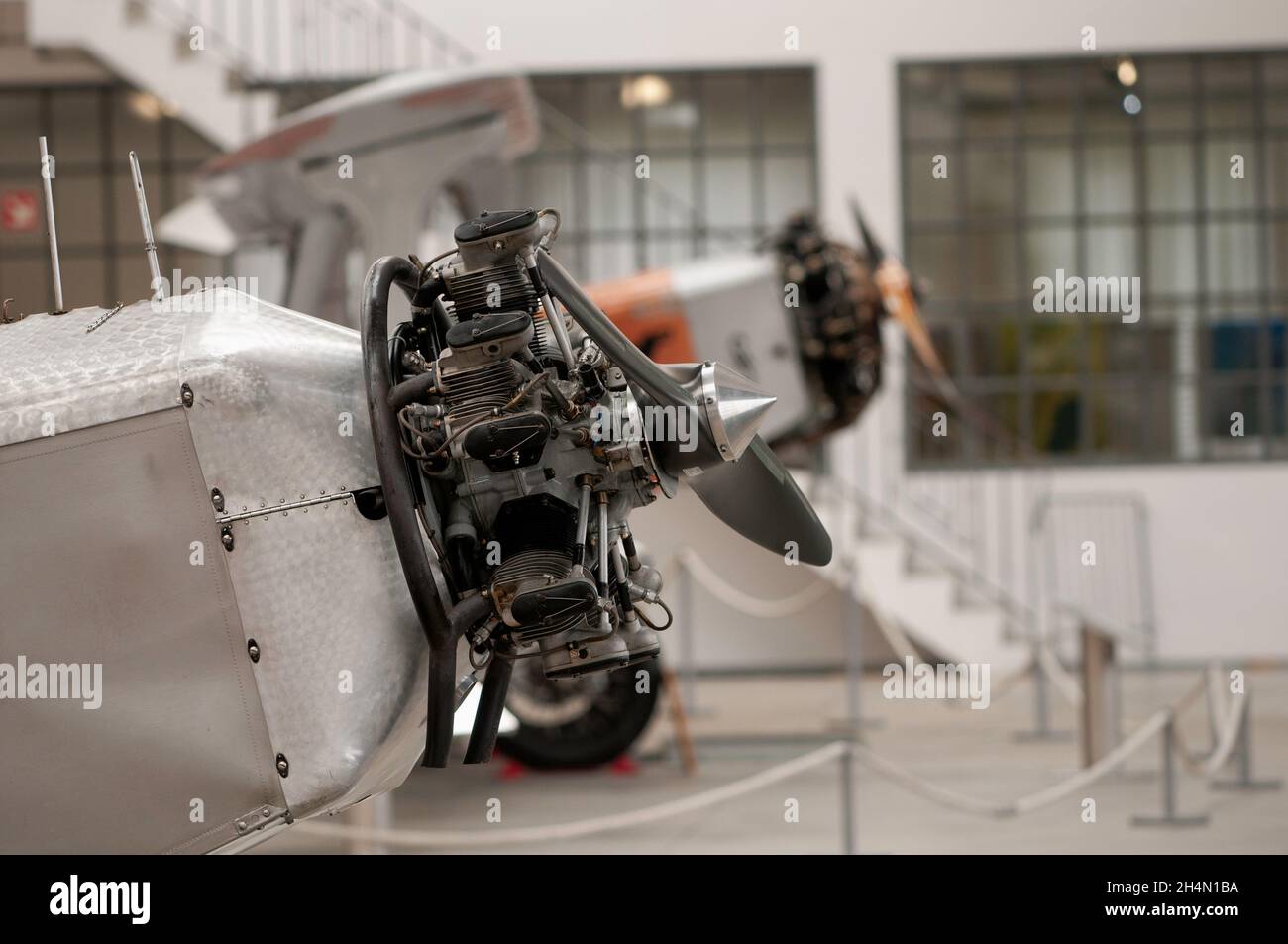 Exposition d'avions au Deutsches Museum Flugwerft Schleißheim - Munich (Allemagne) Banque D'Images