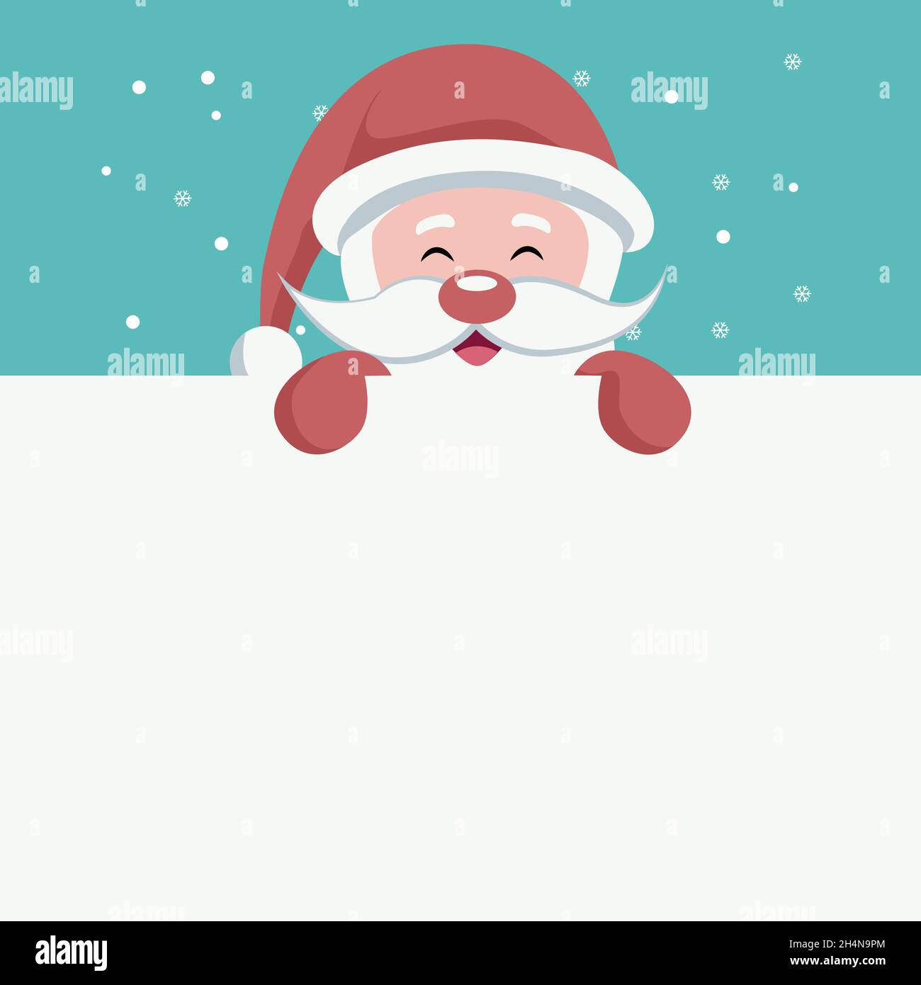 Carte de Noël du Père Noël Illustration de Vecteur