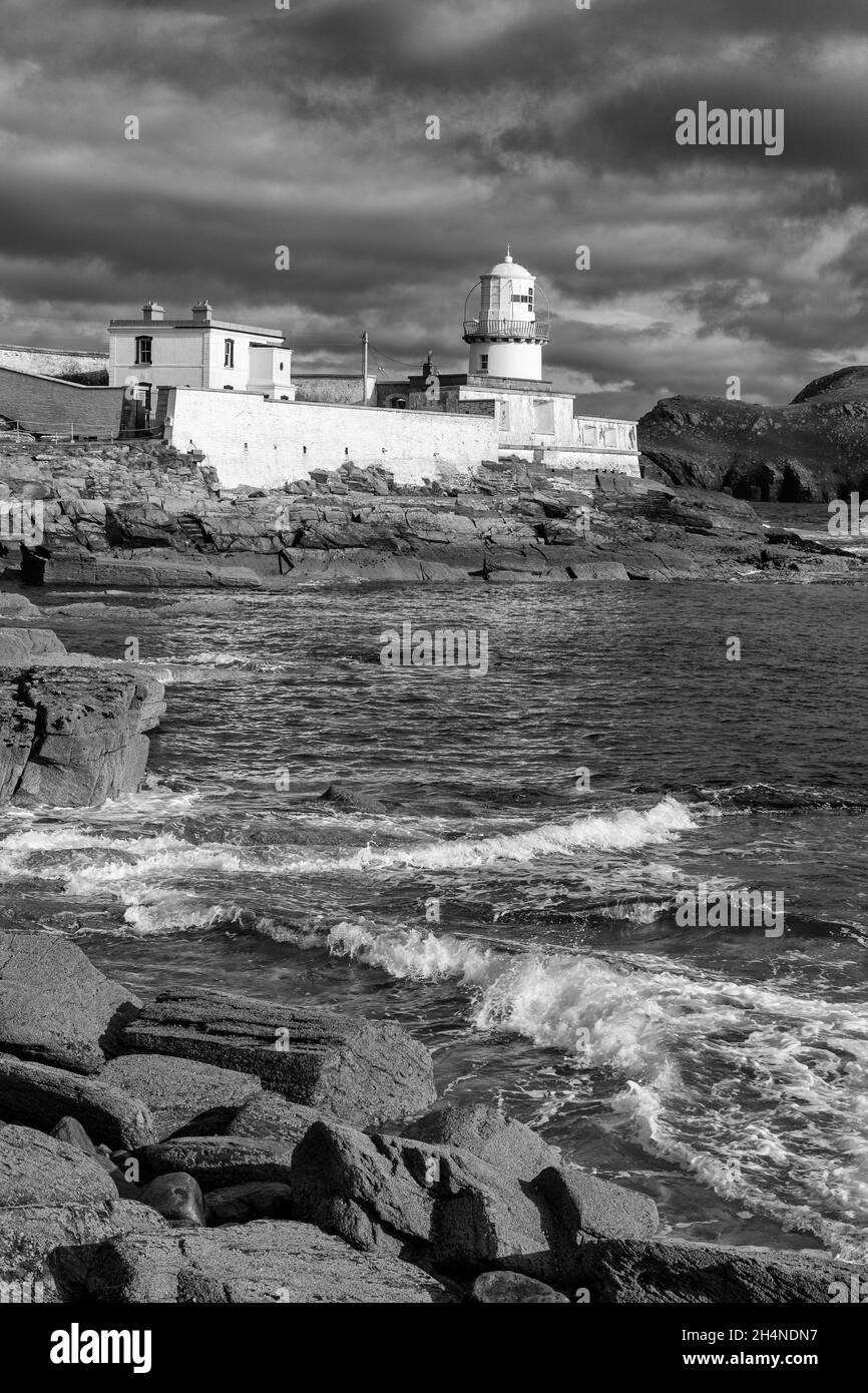 Phare de Cromwell point, Valentia Isalnd, comté de Kerry, Irlande Banque D'Images