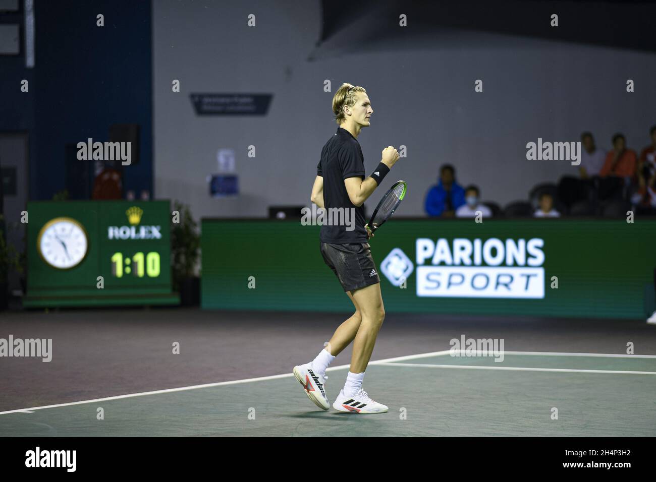 Sebastian Korda des Etats-Unis d'Amérique (USA) lors du tournoi Rolex Paris  Masters 2021, ATP Masters 1000, le 3 novembre 2021 à l'Accor Arena de  Paris, France - photo : Victor Joly/DPPI/LiveMedia Photo