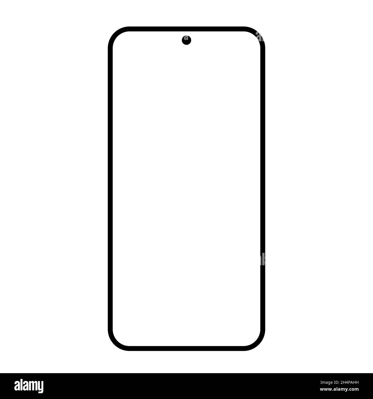 Maquette de l'écran du téléphone, image de l'écran du smartphone poco x3 13 pro stock Illustration de Vecteur